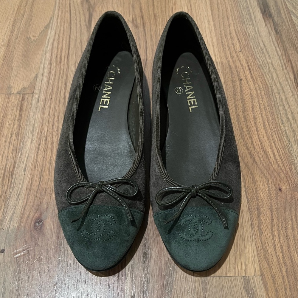 Chanel 2025 Suede Ballet Flats